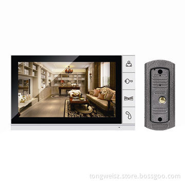 Home Automation Wired Video Door Phones, 4-wire for Dual-communicationNew